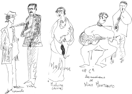 Les personnages de cette soiré de Rêve